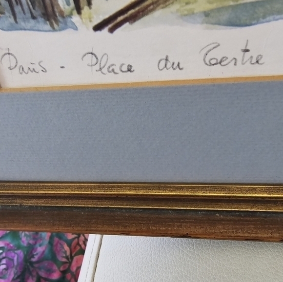 Vintage print of Place du Centre, signed Raphael. - Picture 12 of 14